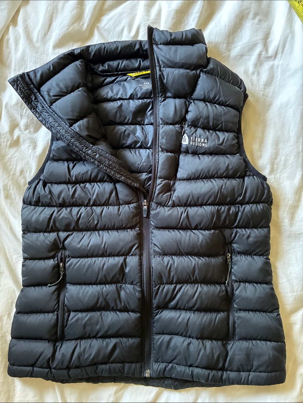 Sierra Designs Women's Black puffy Down Quilted Vest